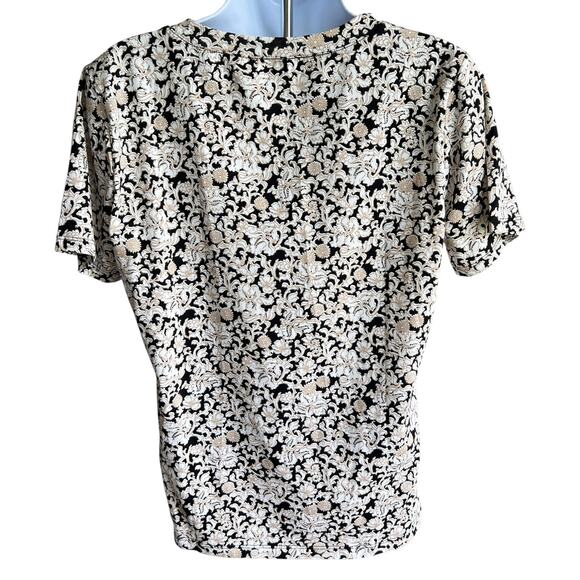 Ann‎ Taylor Factory Womens Round Neck Tee Shirt Floral Size Medium NWT Versatile - Picture 3 of 7